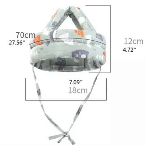 Casco Gorro de bebe Antigolpes Acolchado
